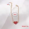 Cadeia Cadeia coreana Charms Bracelets For Women 2024 Moda Oil de esmalte Love Bracelet Bangele