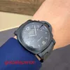 Fashion Wrist Watch Panerai Luminor Series Automatiska mekaniska män Titta på 44 mm Liten DIAL DATUM DISPLAY Dual Time Zone PAM00438