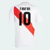 Peru Copa America Soccer Jerseys Home Away 24 25 Copa America Football Shirt 2025 Drużyna narodowa Pineau Cuevas Solano Pizarro Cubillas Abram Aquino Guerrero