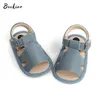 Sandaler Beckior nyfödda sommar Sandaler Baby Boys and Girls Shoes Rubber Soft Sole Non Slip Preschool First Walking Baby Cribl240429