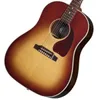 J45 Стандартный розовый дерево RB Rosewood Burst Acoustic Guitar, как и с картинками
