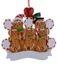 Maxora Gingerbread Family из 5 смол рисовать рождественские украшения с красным яблоком в качестве персонализированных подарков для праздничных вечеринок Home7663365
