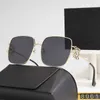 Designer Sonnenbrille 23 Luos Neue Sonnenbrille für Frauenquadratmodety Trendy Metal Personalisierte Sonnenbrille Rahmen