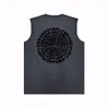 Europe and the United States niche fashion brand Purple Vest BPUR074 paint disk print vest vest R84W80 men's and women's pure cotton sports fitness sleeveless T-shirt