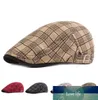 Casual Men039s Cap Retro Berets Hat for Women Cotton Plaid Berets for Men Flat Caps Artist Peaky Blinders Hat Newsboy Cap Facto6702264