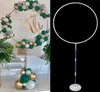 1Set2SET White Round Circle Balloon Stapper Holder Decorations Balloon Decorazioni WeddingBaby ShowerBirthday Party Colonna Stand 10279198541