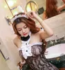 Set Maid Lingerie Hollow Out Catsuit Stockings Suit Cosplay Costa per le uniformi di May French Gioca Q240429