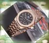 Beroemde volledige functionele mannen horloges stopwatch dag Date Time Week Quartz Chronograph Clock goed uitziende president 24 uur kalender armband polshorloge geschenken