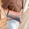 Omuz çantaları trapezoid tasarım taş desen pu deri crossbody 2024 yaz basit moda çantalar ve cüzdanlar