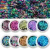 TCT-346 Hameleon 3D Star Stereoscopic Nail Glitter Glitter Art украшение лицевая краска татуировка тумблеров