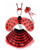 Fada de fada Ladybug Bee Wing Costume Conjunto de vestido Fancy Cosplay Wings Tutu Wand Banda da cabeça do menino Evento de Natal Festa de Natal estágio PE5613176