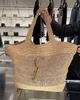 バッグの女性豪華なハンドバッグラフィアハンドブロイダー付きストローバッグ高品質のビーチバッグ大容量トートショッピングバッグショルダーバッグ財布