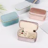 Schmuckbeutel 1pcs Mini Samt Ringbox Aufbewahrungskoffer Einschicht Ohrringe Halskette Organizer Süßigkeiten Farbe Reißverschlussbeutel Reisen tragbar