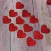 Party Decoration 200st Glitter Hearts Table Decorations Confetti sprids för bröllopsdekor 30mm (röd)