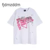 Mens camiseta aranha tee de camiseta de roupas de roupas de roupas hipster camisetas vintage de tecido lavado graffiti grafite de rachaduras Padrão geométrico de alto peso