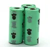 Husdjur leveranser hund poop väskor biologiskt nedbrytbara 150 rullar flera färg för avfallsskopa koppel dispenser f3789967