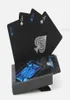 многоразовый черный пластиковый покер водонепроницаемые настольные карты Волшебные покерные карты на открытом воздухе для семейных вечеринок 1 Инструмент 1 Set Lot 54 ПК SET6507991