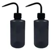 Storage Bottles 2Pcs Safety Wash Bottle Portable 250ml Narrow Mouth Long Tube Watering Can Lightweight For Tattoo Chemistry Industry