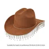 Bérets 652f Chapeaux de cowboy cristallin d'étincelles