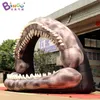 Wydarzenie na świeżym powietrzu Reklama Inflatible Shark łuk Inflacja Zwierzęta łukowate Drzwi Blow Up Ocean Temat Archway do dekoracji imprezowej z Air Blower Toys Sport