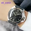 Relógio de pulso relógio de cronometração panerai series de luminores de luminadores automáticos pam00233 calendário duplo furo horário de 44 mm Swiss Luxury Watch
