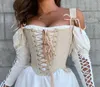 Women039s carri armati vintage corset tops estate donne tagliate sexy pizzo up bandage serbatoio senza maniche fata principessa gilet cospl55540830