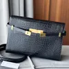 Spegel kvalitet kvinnor handväska svart manhattan väska luxurys tote läder resedesigner crossbody väskor mens portfölj satchel axel koppling messenger väskor rem