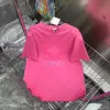 Summer Embroidery Tshirt for Women Clothing Letter Print O-neck Short-sleeve T-shirt Femme Loose Casual Crop Top 100% Cotton Tee Short Sleeved Tee Shirts