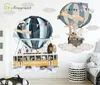 Cartoon ins air balloon travels wall stickers selfadhesive home bedroom wall decor kids room sticker baby room decoration13432943