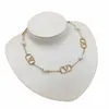 Designer Necklace Luxury women men Jewelry Pearl necklace Atmosphere Gold Charm Dating Party Designer Jewelry top Quality Birthday Party Jewelry Sister Gifts