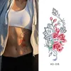18 vriendelijke bloemen Tijdelijke tatoeages sticker body art