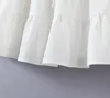 Şimdi stil kadın beyaz dantel ince elbise 8064