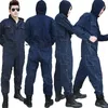 Ademend pak werkkleding voor mannen en vrouwen machine reparatie stofveilige arbeidsbescherming kleding denim werkkleding 240428