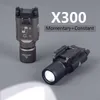 Lumière du pistolet à LED x300, lampe de poche fit 20 mm picatinny, support de tisserand pour la lunette de chasse