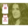 Custom Salma Hayek 10 Tijuana Piranhas Basketball Jersey Expansion Team Team tutti cuciti S M L XL XXL 3XL 4xl 5xl 6xl di alta qualità