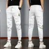 Designer Jeans Mens Summer Thin Ice Silk Casual Pantal