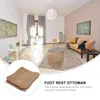 Kudde fyrkantig pouf ottoman bönpåse stol fotpall vila dekorativa poufs tatami stora roliga fotstöd golv