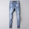 Jeans de diseñador para el hombre Bordado de alta gama Jeans para hombres Slim