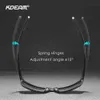 Lunettes de soleil UQQD KDEAM RÉSISTANCE SCRACK RÉSISTANCE LOGLUSES MEN POLALISE% UV PROTECTION SURGES SORN CHANGES DE SEPRENT INTÉGRALES ET TEMPLES CURVE KD029 D240429