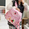 Schooltassen Japanse rugzak kinderen schattig zacht meisje zoete mooie geborduurd fruit aardbeien kanten student schooltas