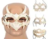 Japanese Anime Dragon God Skeleton Half Face Mask Halloween Cosplay Costume Prop X7YA4597187