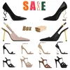 OG Original Luxury Women Gress Shoes Designer High Cheels Cheels Leather Gold Gold Stiletto Black Nuede Red Woman Lady Sandals Office Office Office 35-41