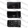 Zadig Pochette Rock Rock Bag Womens Top Bag Bag Bag Bagge Handbag Man Man سلسلة أصلية حقيبة فاخرة