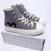 2024 Design Play fissa scarpe casual classiche Big Eyes Platform Hi ricostruito Slam Jam Chuck Triple Black White High High High Basso Mens Donne Sport Sports 35-45