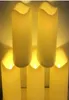 Cougies Décor Home Garden 6pcs Lot 3x4 pouces Pilier en plastique sans flammes Lumière LED avec éclairage de la minuterie Batte