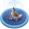 ペットスプリンクラーパッドプレイ冷却マットスイミングプールインフレータブルウォータースプレーパッドマット浴槽夏のクールドッグバスタブ犬240416