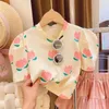 Kledingsets zomermeisjes set shirts rok prinses kinderen verjaardagsfeestje kinderen kleren tweedelige 2-7 jaar