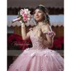 Quinceanera Ball Gown Pink Princess Dress