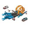 Rennstrecke Stunt Speed Doppelautoräder Model Spielzeug für Kinder DIY versammelten Bahn Kits Jungen Mädchen Kinder Weihnachtsgeschenk 240430