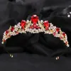 Tiaras 8 couleurs coréen élégant cristal diadane femelles fêtes de fêtard maritide